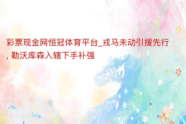 彩票现金网恒冠体育平台_戎马未动引援先行, 勒沃库森入辖下手补强